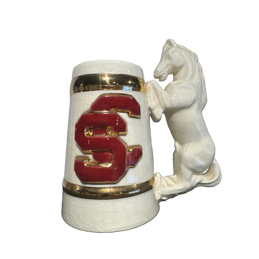 Vintage USC University Southern California Beer Stein Mug Trojan Horse Westdale